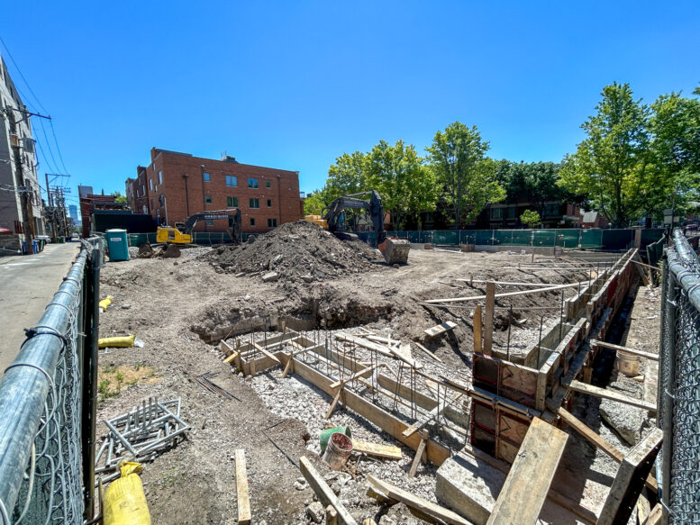 1440 W Fillmore Street foundation construction