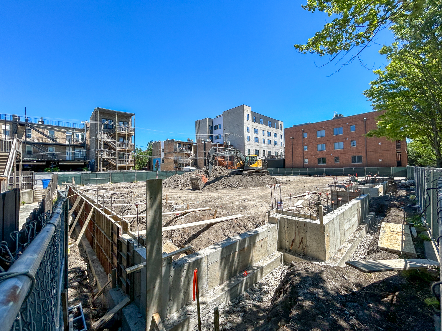 1440 W Fillmore Street foundation construction