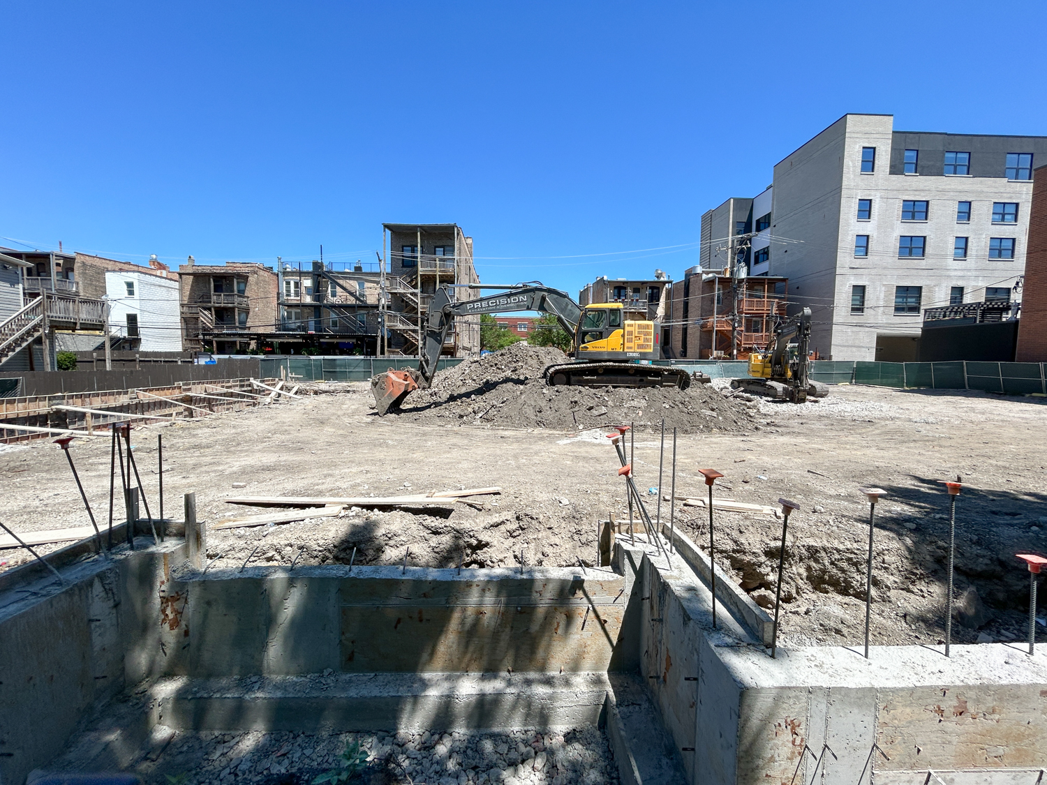 1440 W Fillmore Street foundation construction