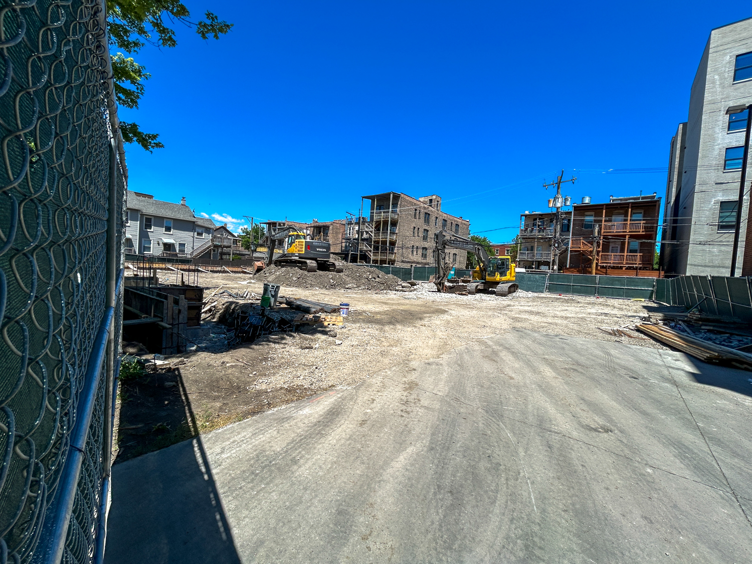 1440 W Fillmore Street foundation construction