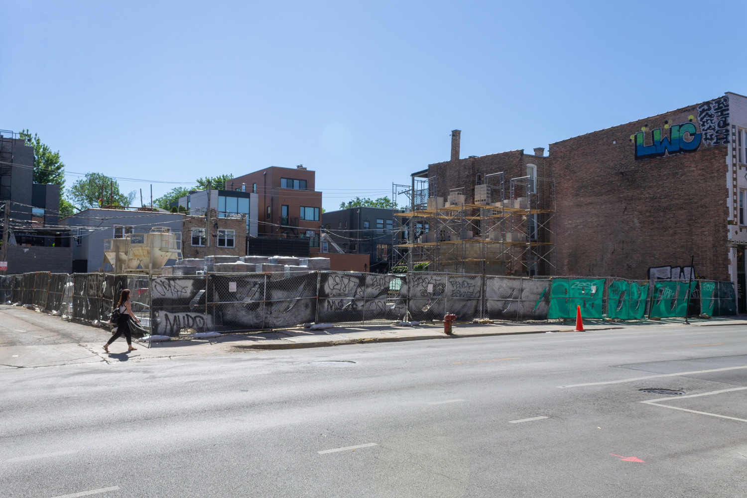 Kensington School 1745 N Damen Avenue construction