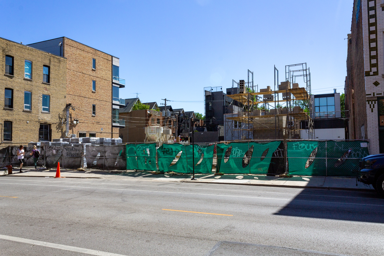 Kensington School 1745 N Damen Avenue construction