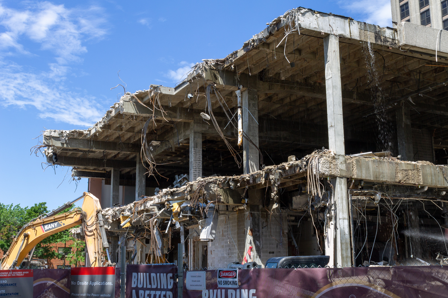 Loyola University Centennial Forum demolition