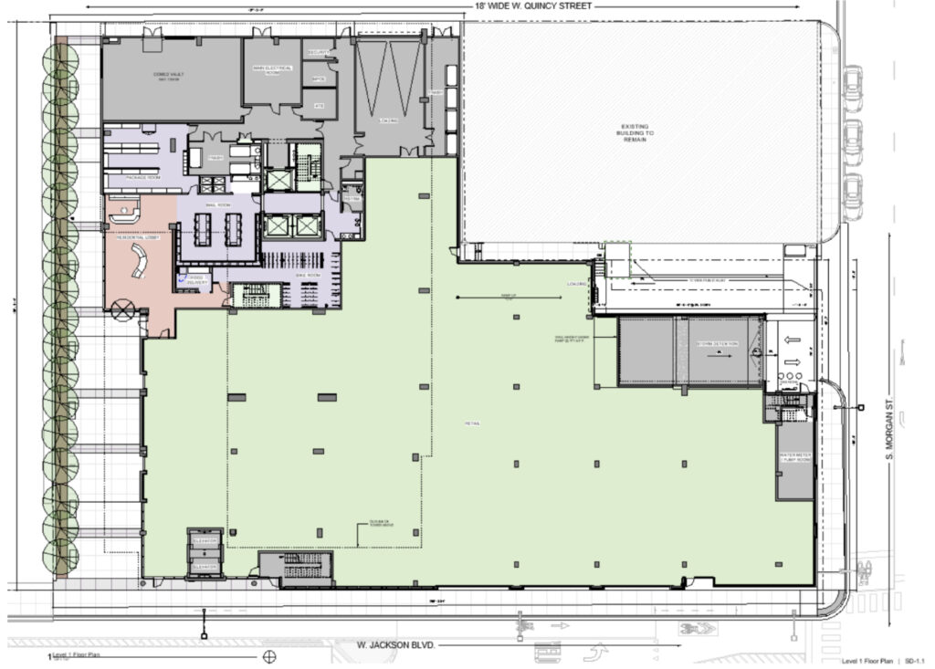 Floor plan of 1016 W Jackson Boulevard by Eckenhoff Saunders