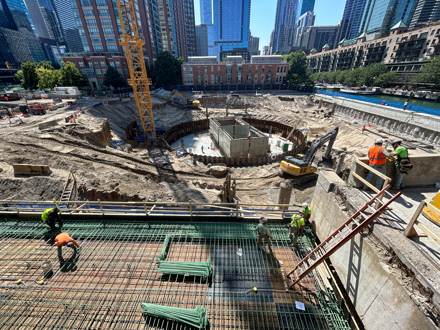 400 Lake Shore concrete core construction