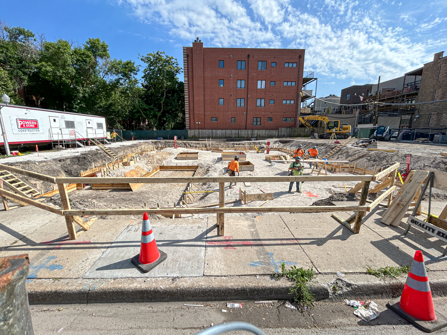 Lakeview Landing foundation construction