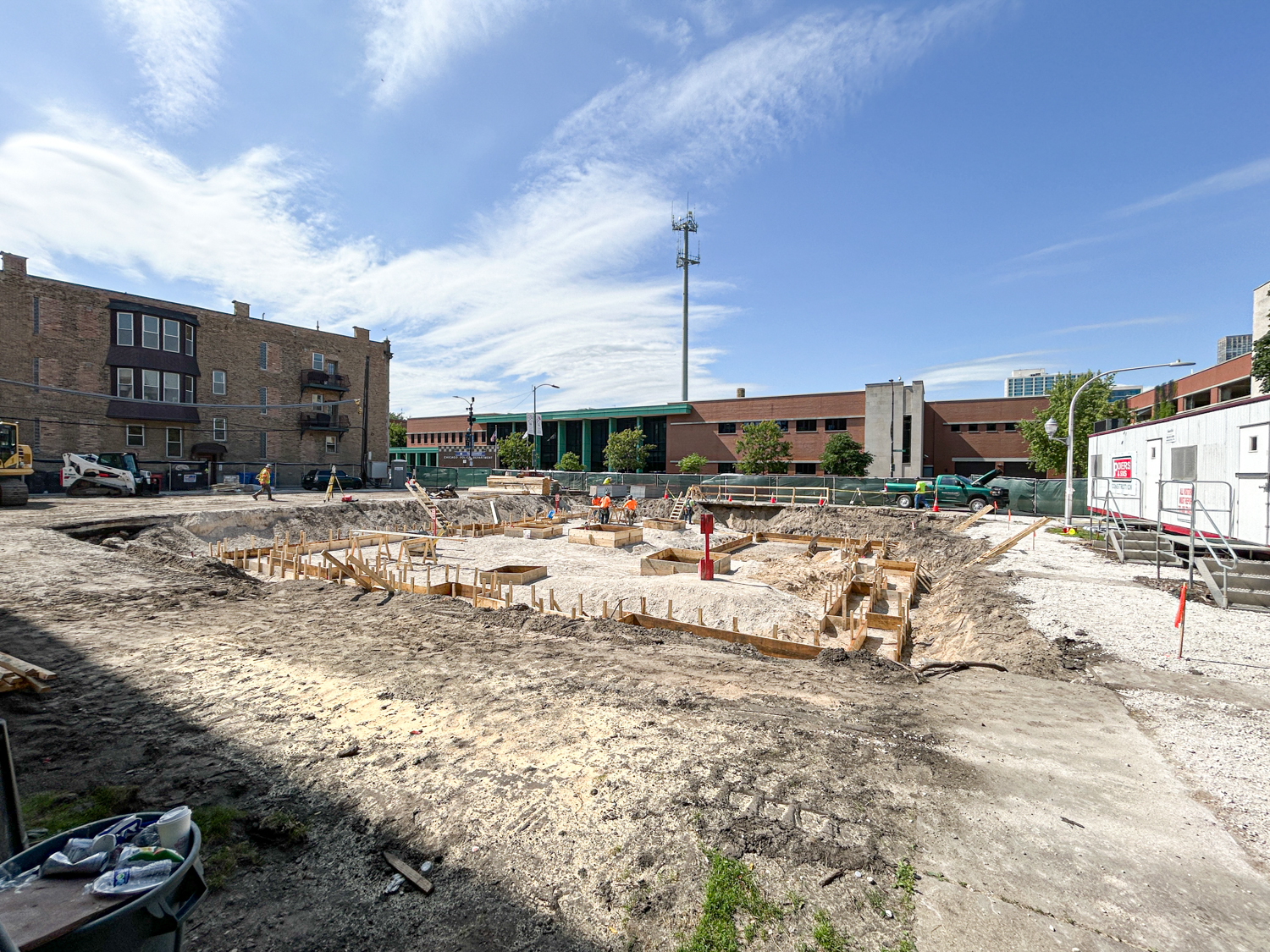 Lakeview Landing foundation construction