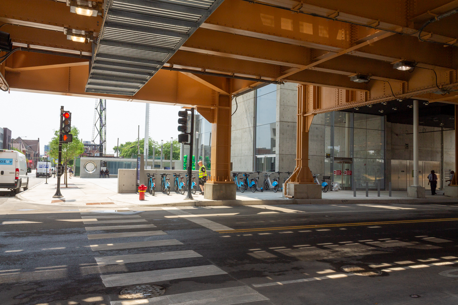 Damen Green Line station opening