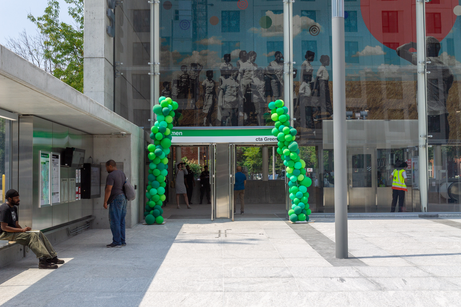 Damen Green Line station opening