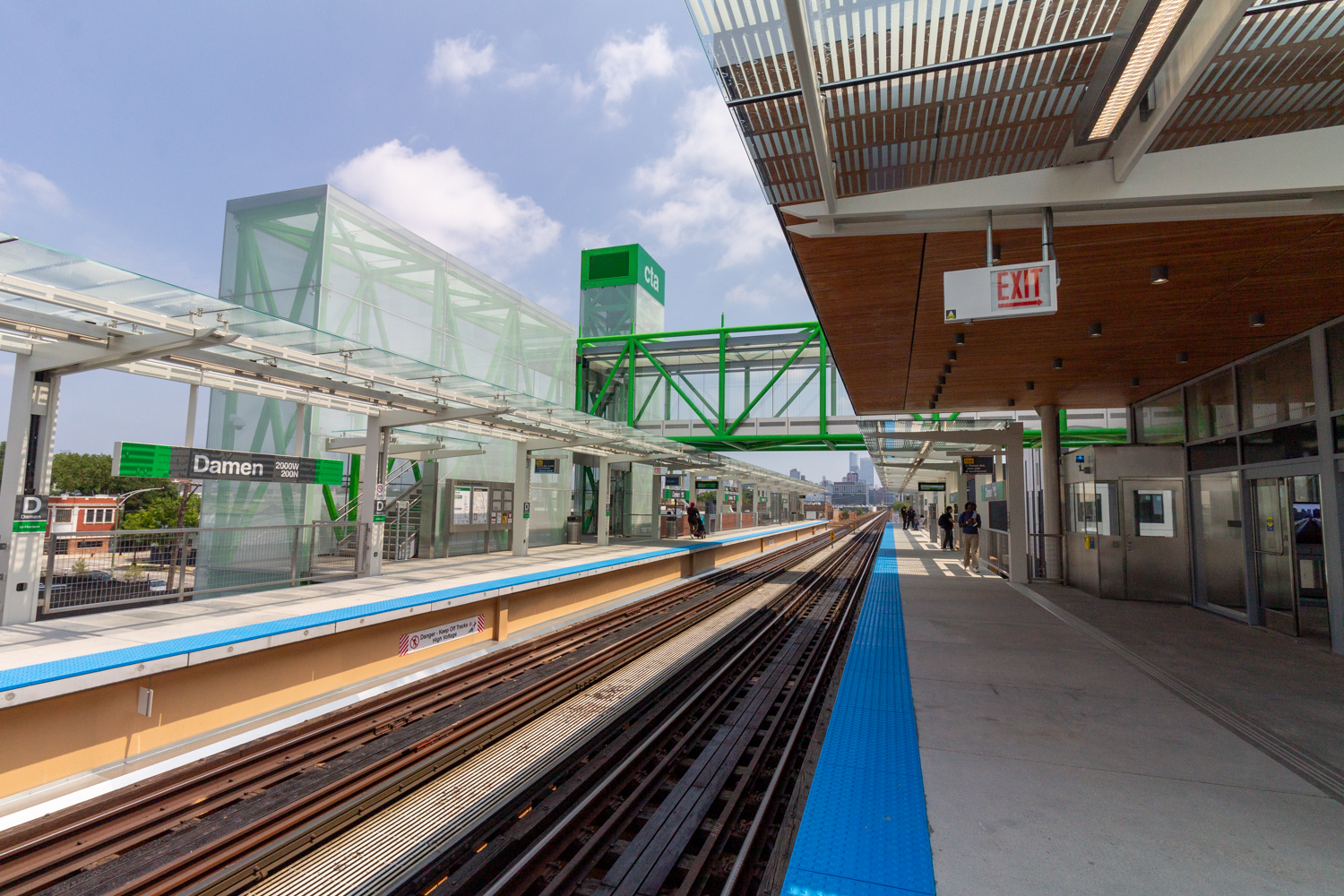 Damen Green Line station opening