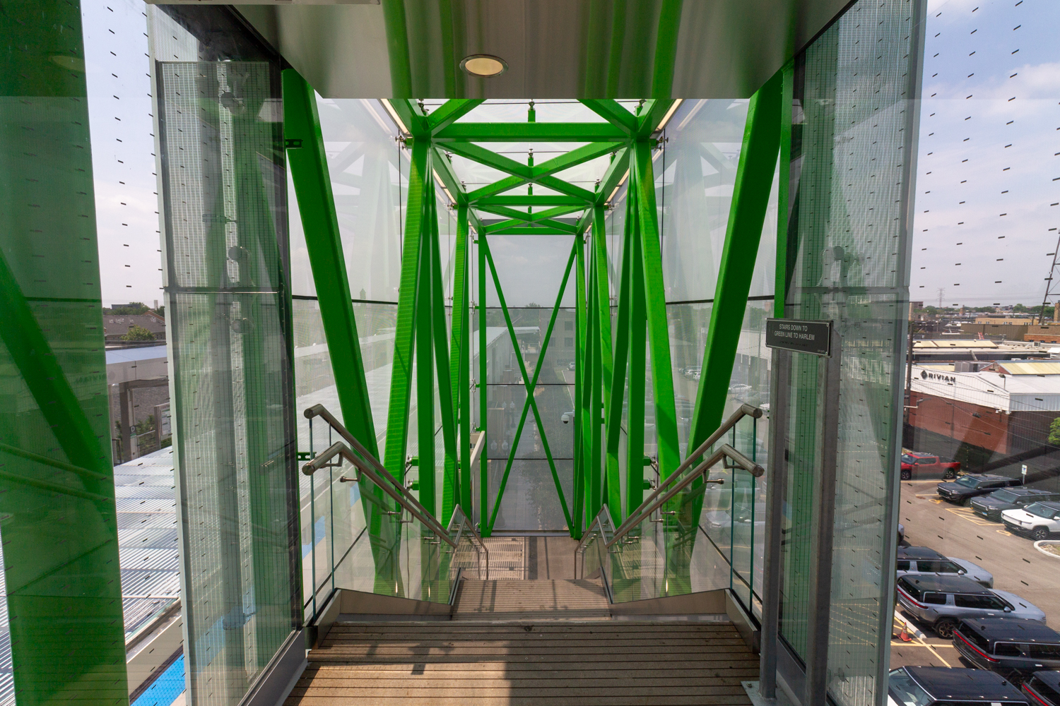 Damen Green Line station opening