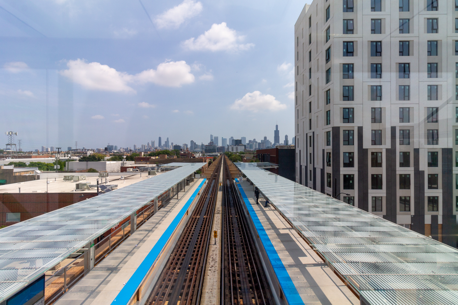 Damen Green Line station opening