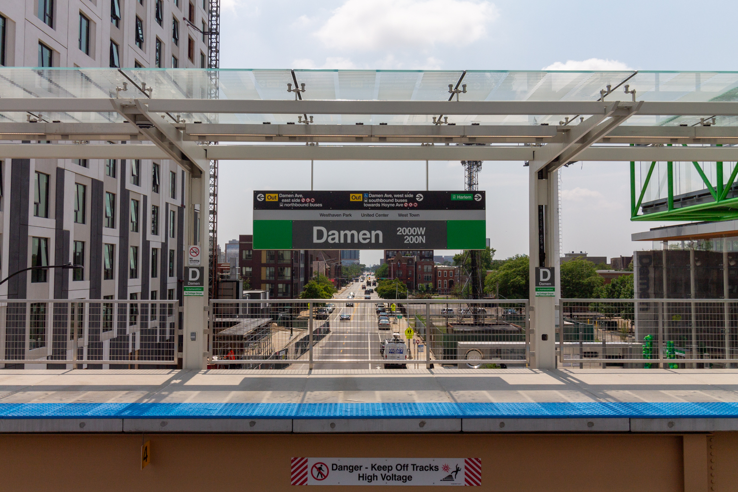 Damen Green Line station opening