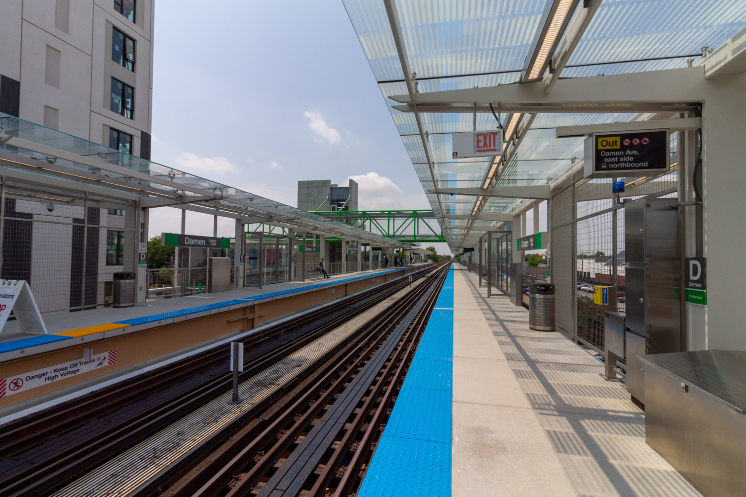 Damen Green Line station opening