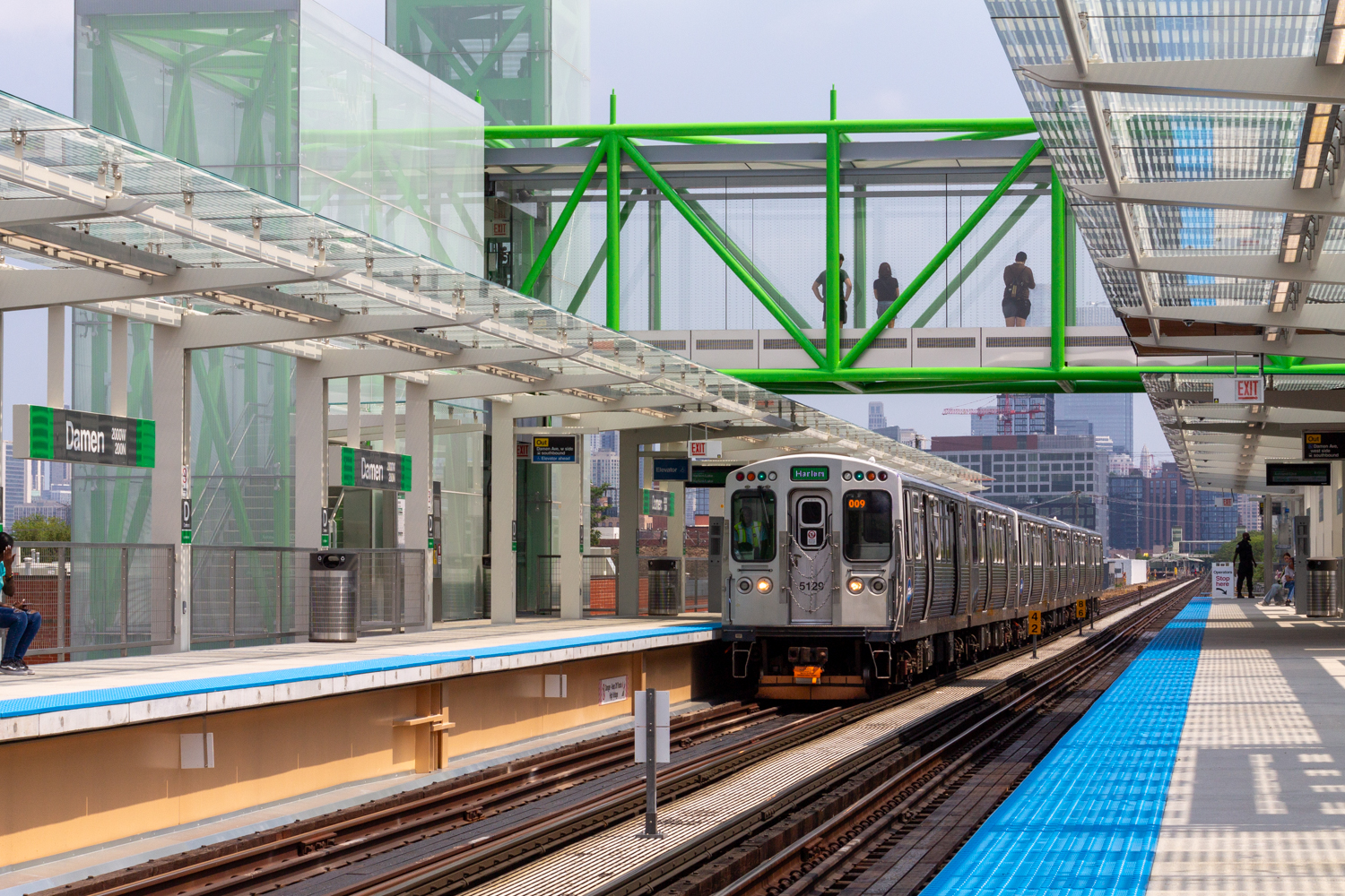 Damen Green Line station opening