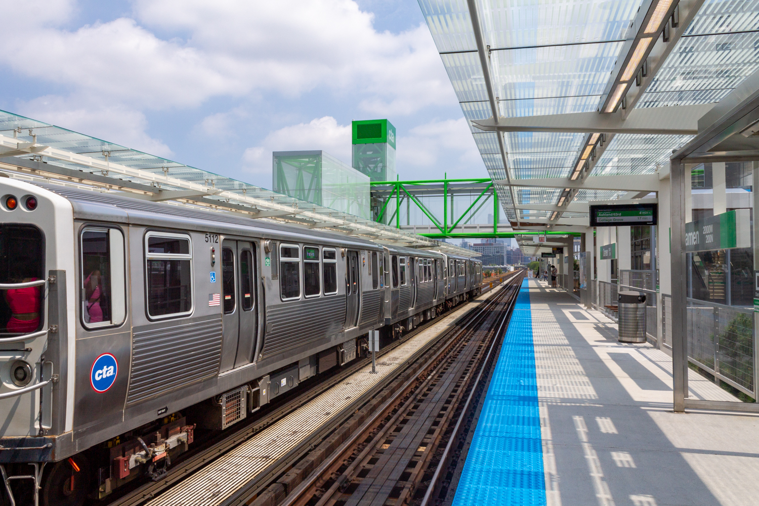 Damen Green Line station opening