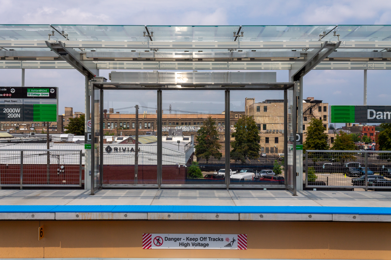 Damen Green Line station opening