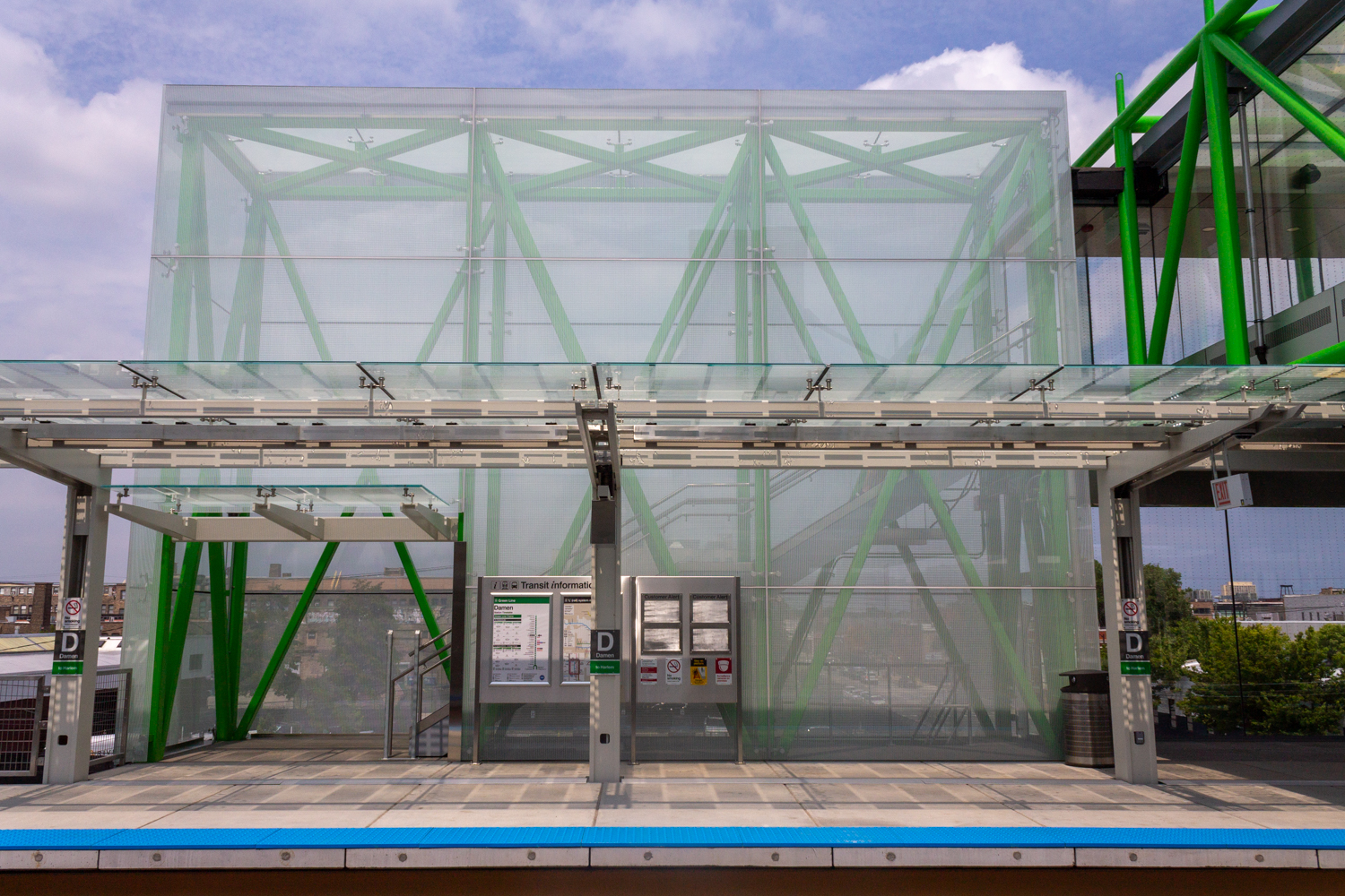 Damen Green Line station opening