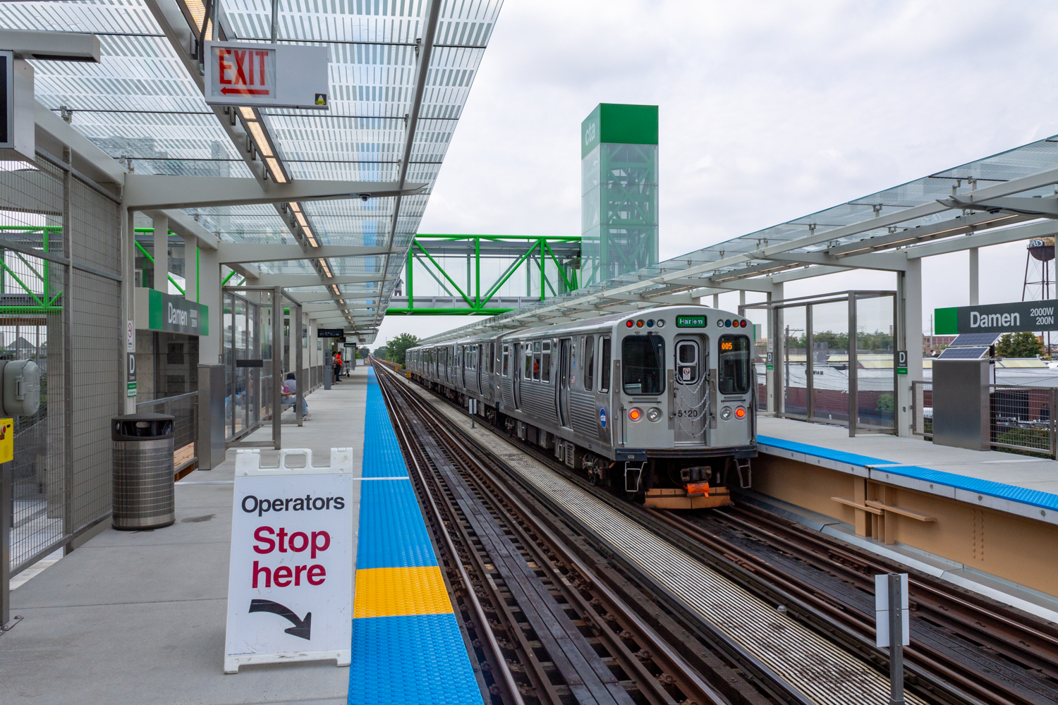 Damen Green Line station opening