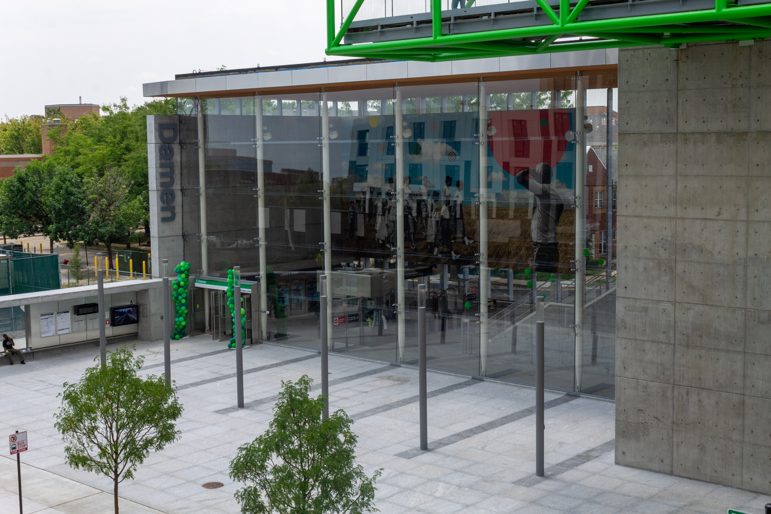 Damen Green Line station opening