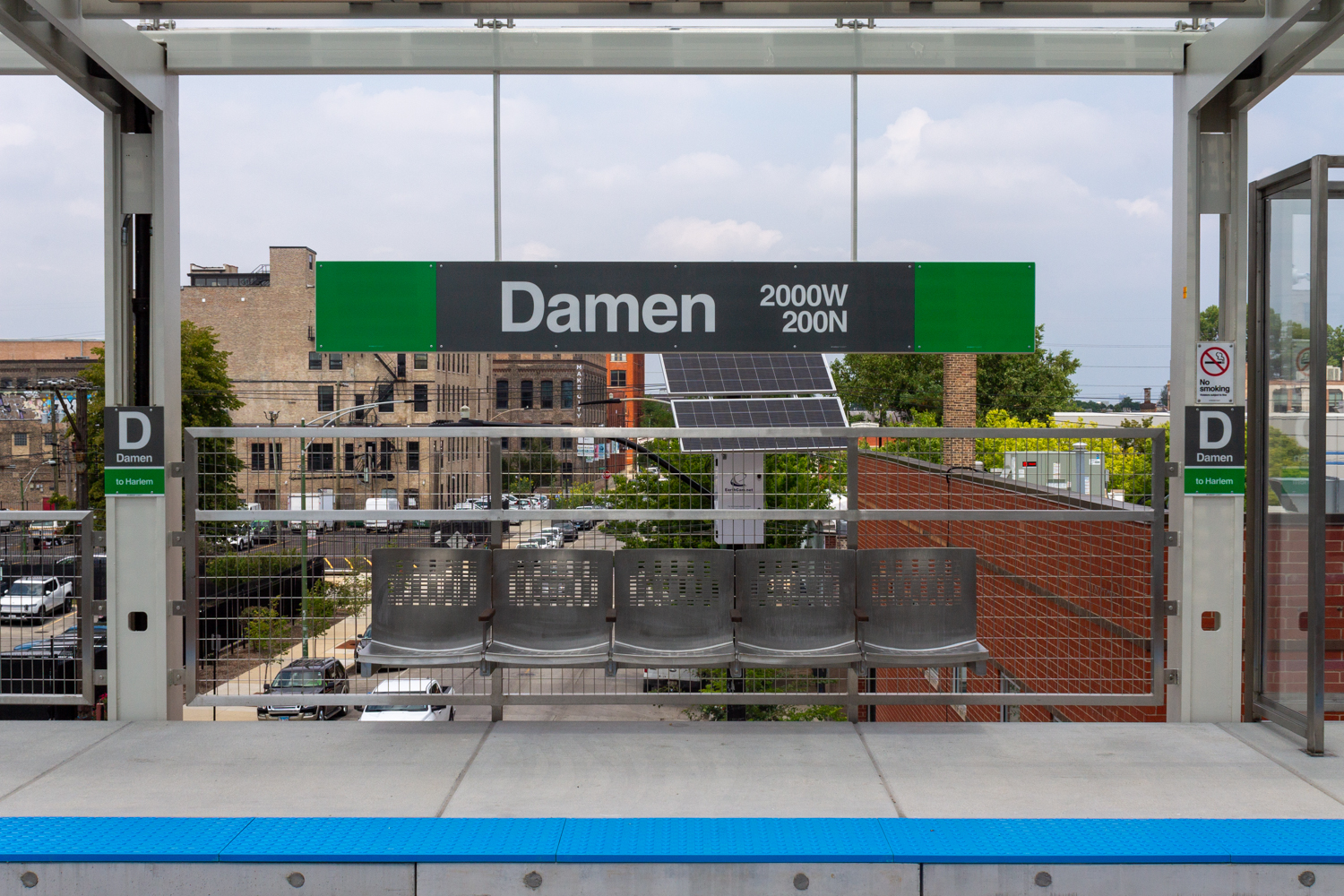 Damen Green Line station opening