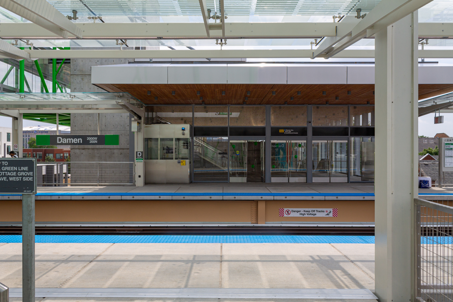 Damen Green Line station opening