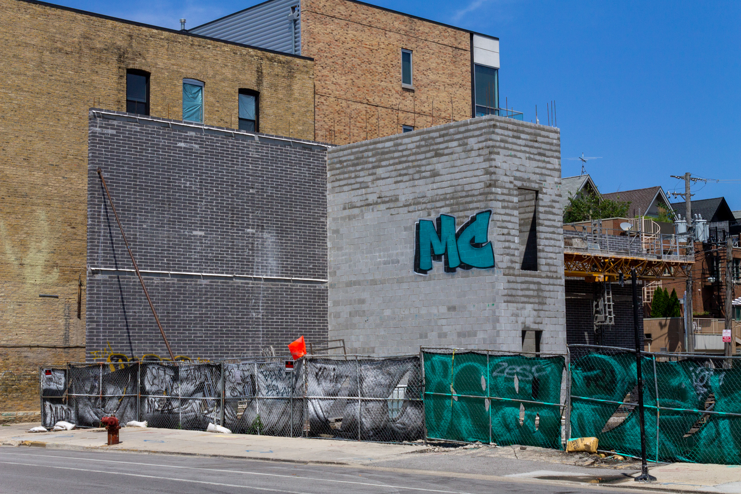 Kensington School Wicker Park construction Aug 2024