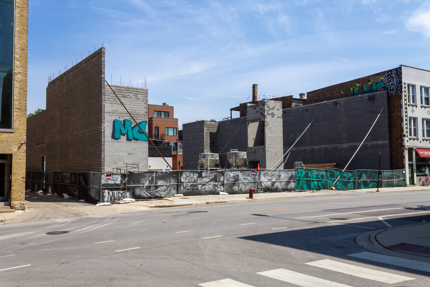 Kensington School Wicker Park construction Aug 2024