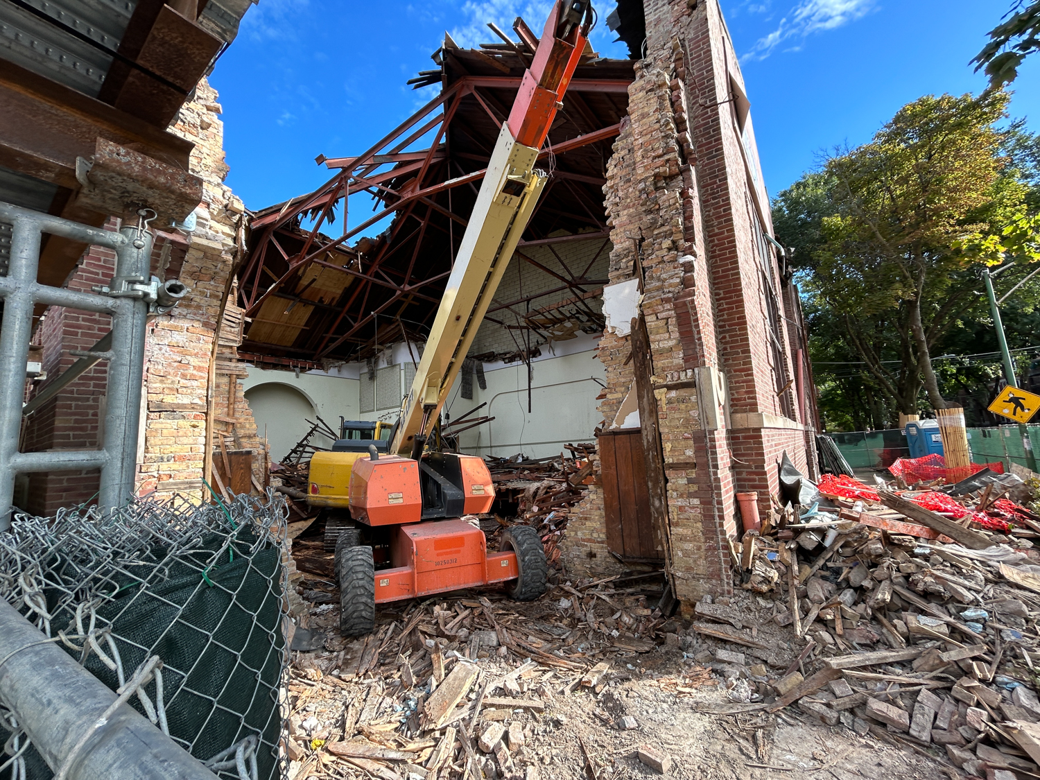 United Christian Church demolition for The Base Lincoln Park