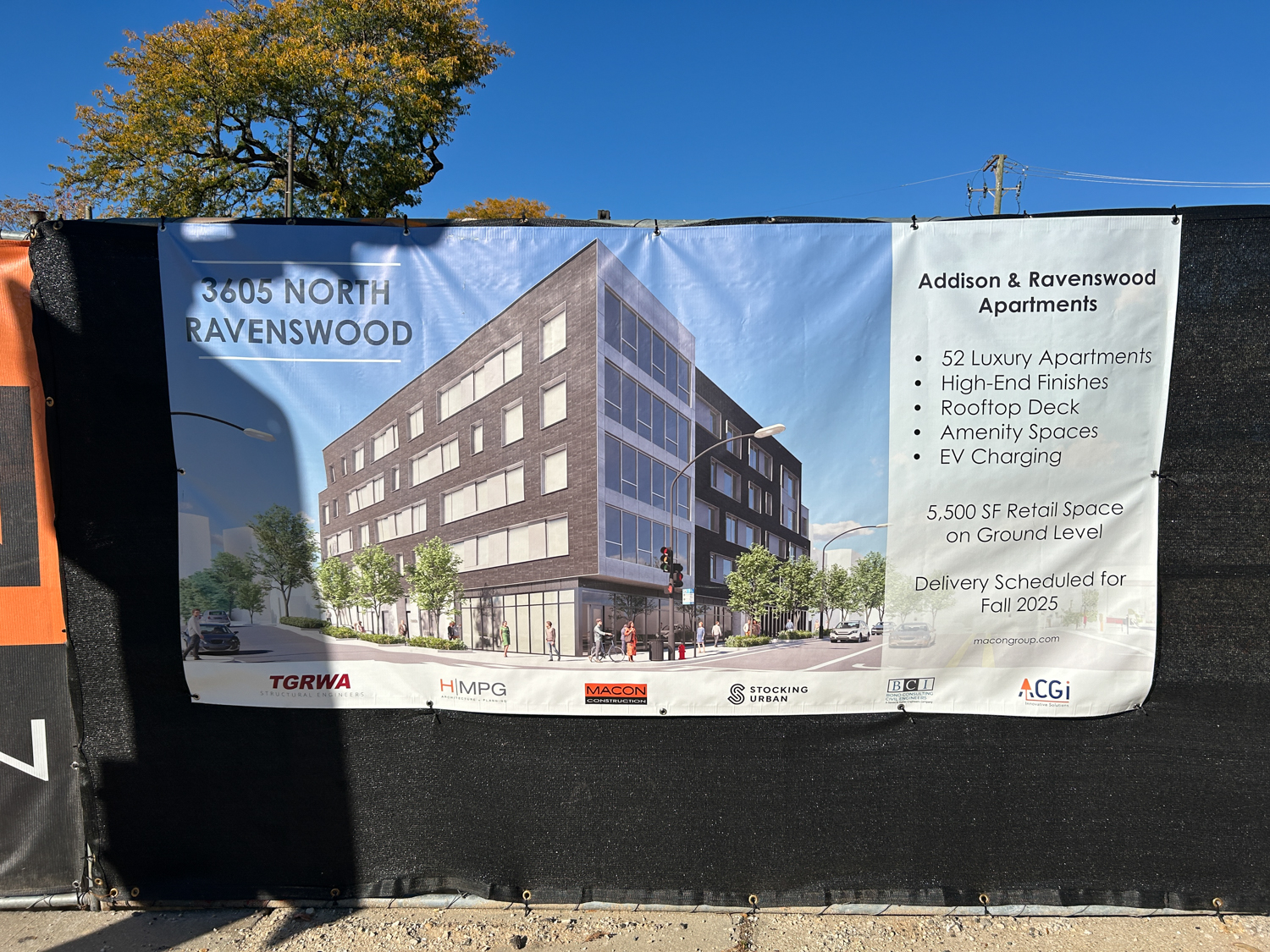 3605 North Ravenswood construction