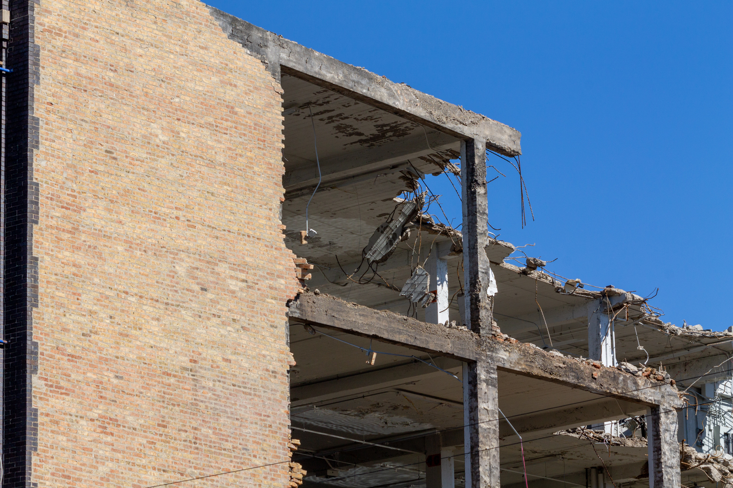 W. C. Reebie & Brother storage building demolition