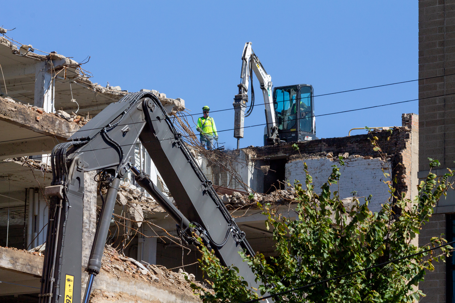 W. C. Reebie & Brother storage building demolition