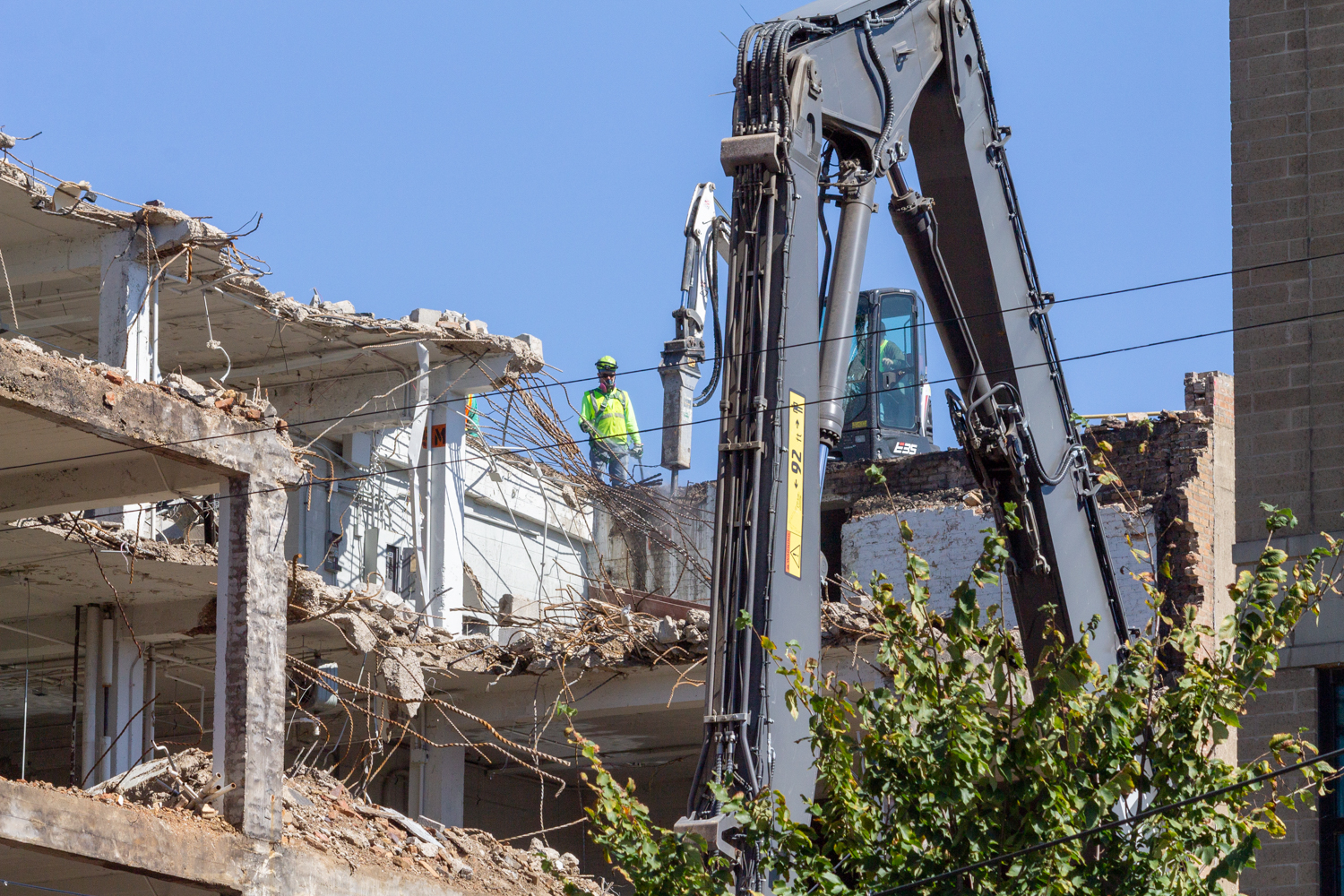 W. C. Reebie & Brother storage building demolition