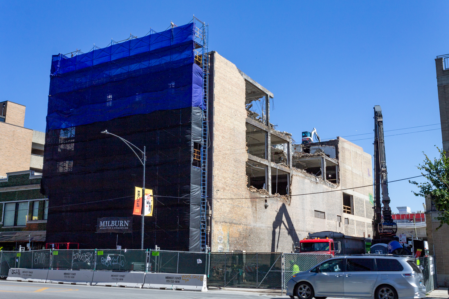 W. C. Reebie & Brother storage building demolition