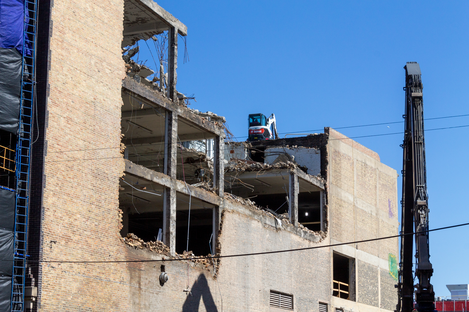 W. C. Reebie & Brother storage building demolition