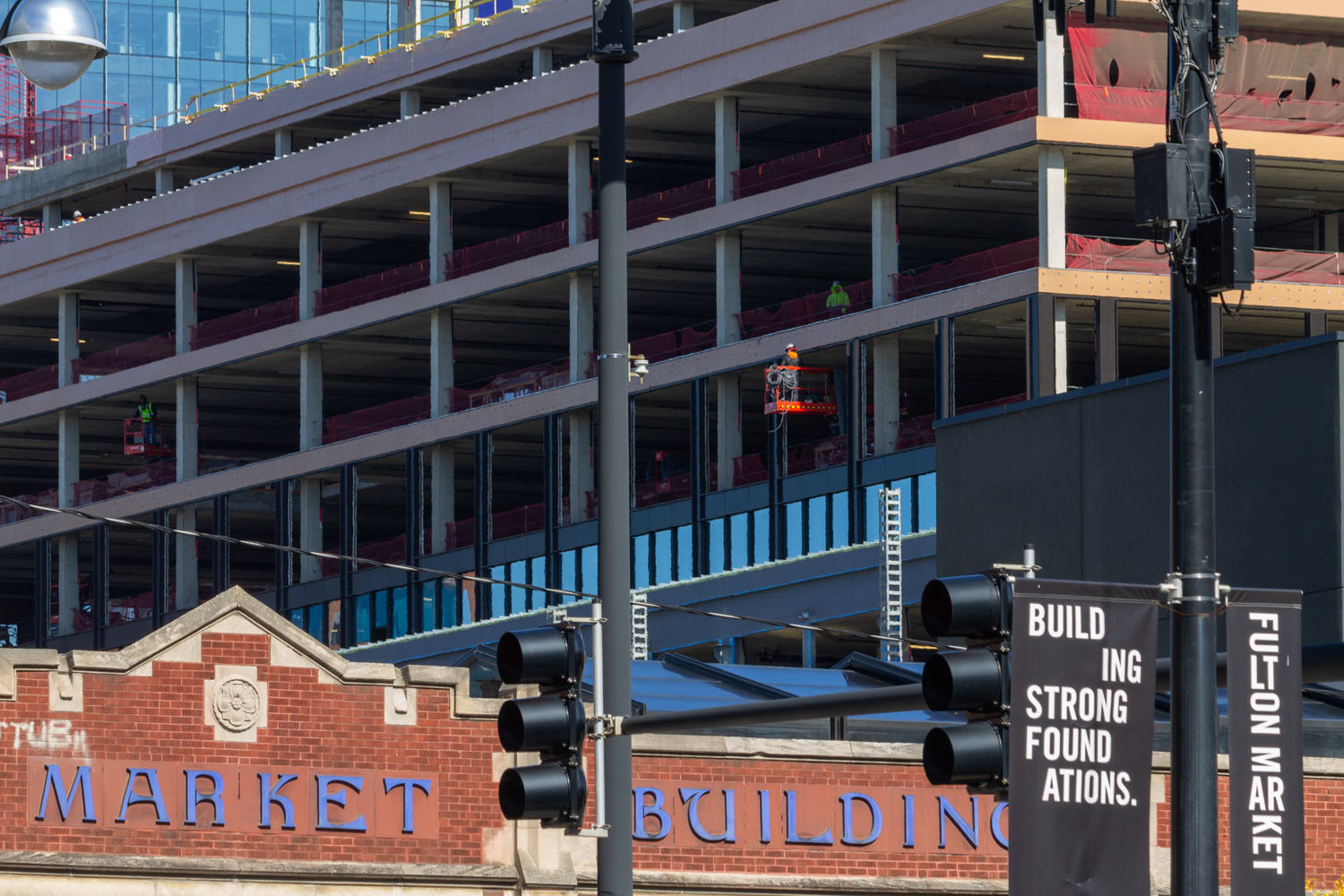 919 West Fulton glass installation