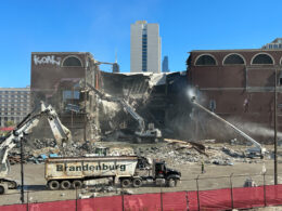 Chicago Tribune Freedom Center demolition