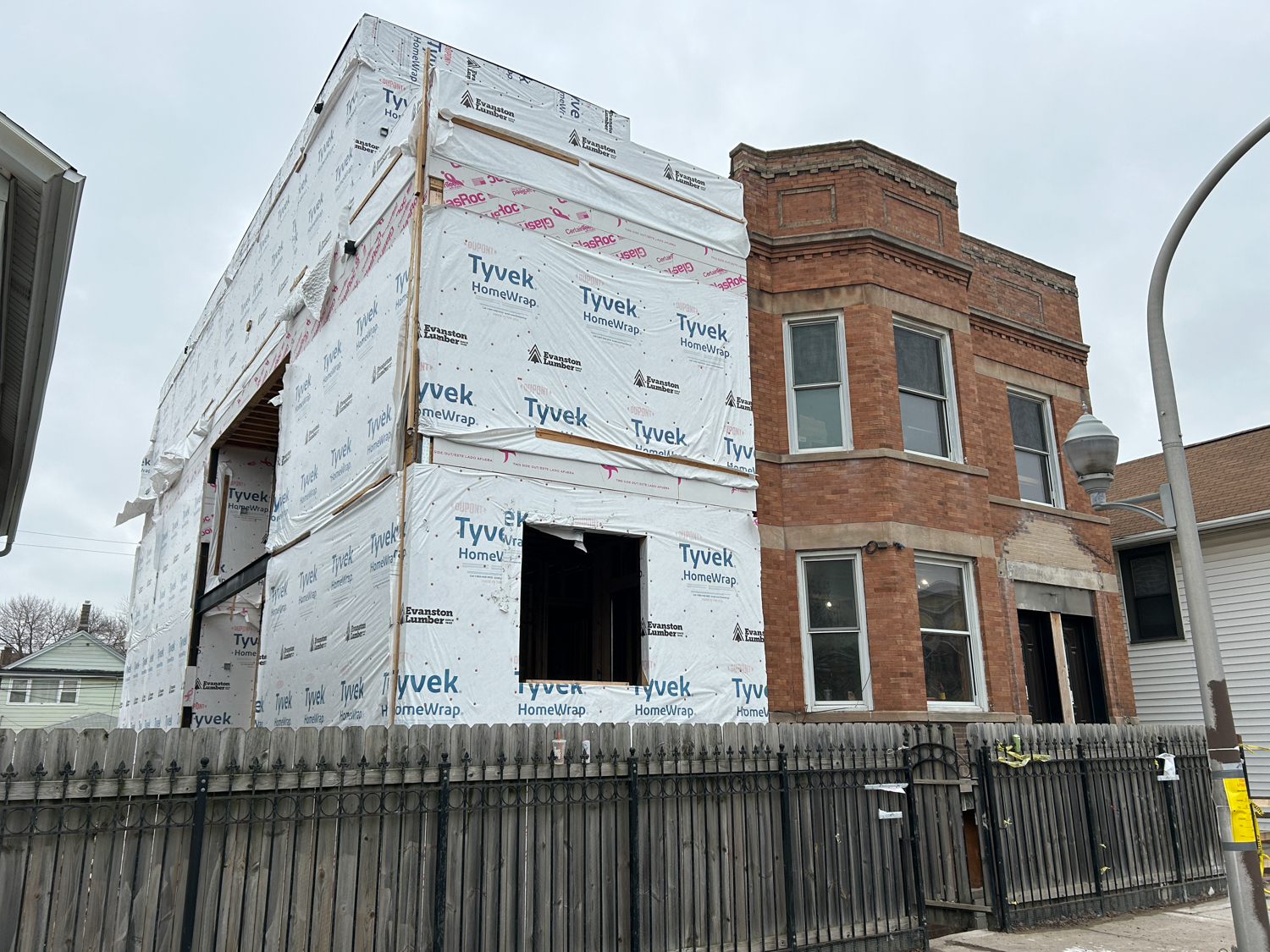 2924 South Loomis Street addition construction