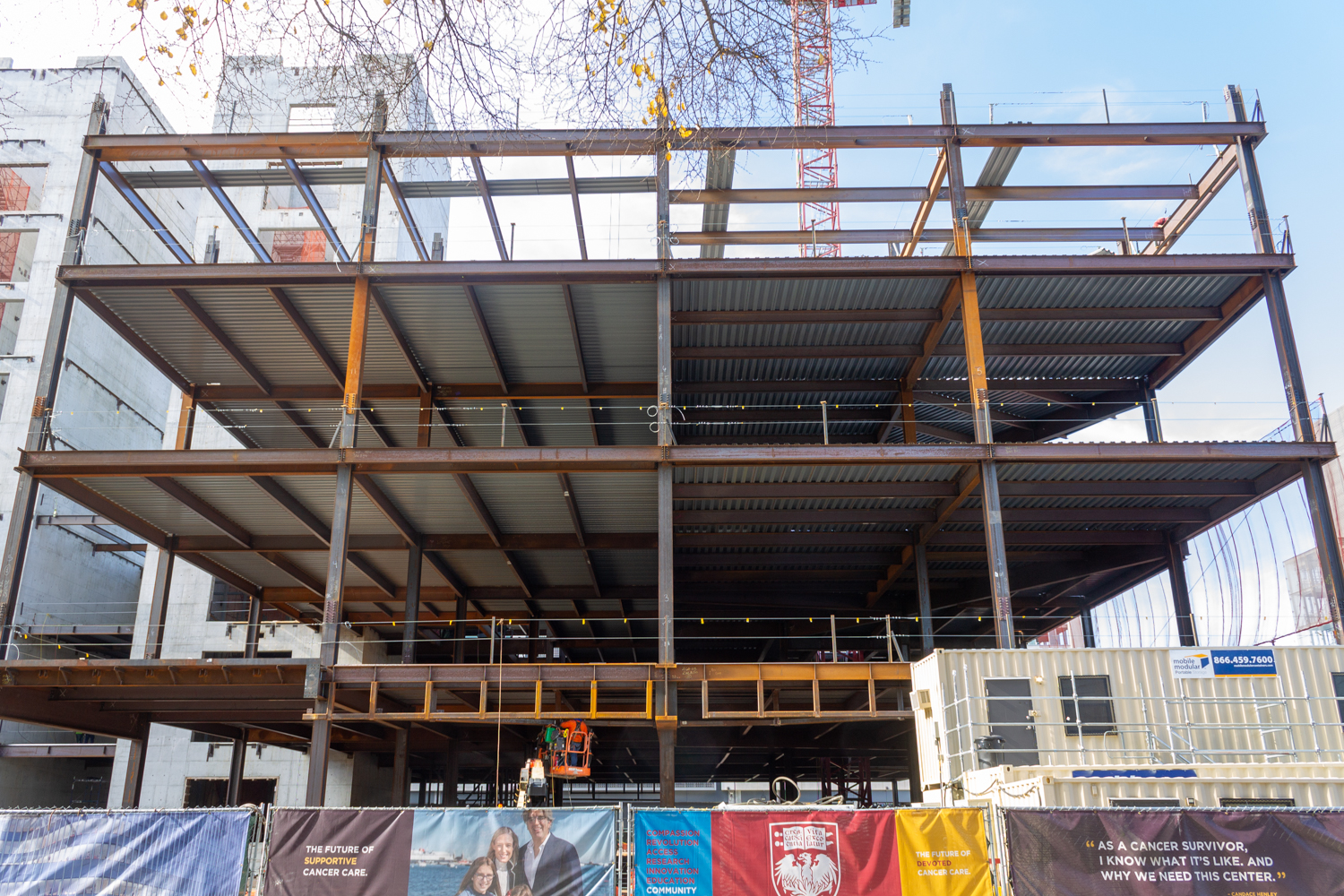 AbbVie Foundation Cancer Pavilion construction