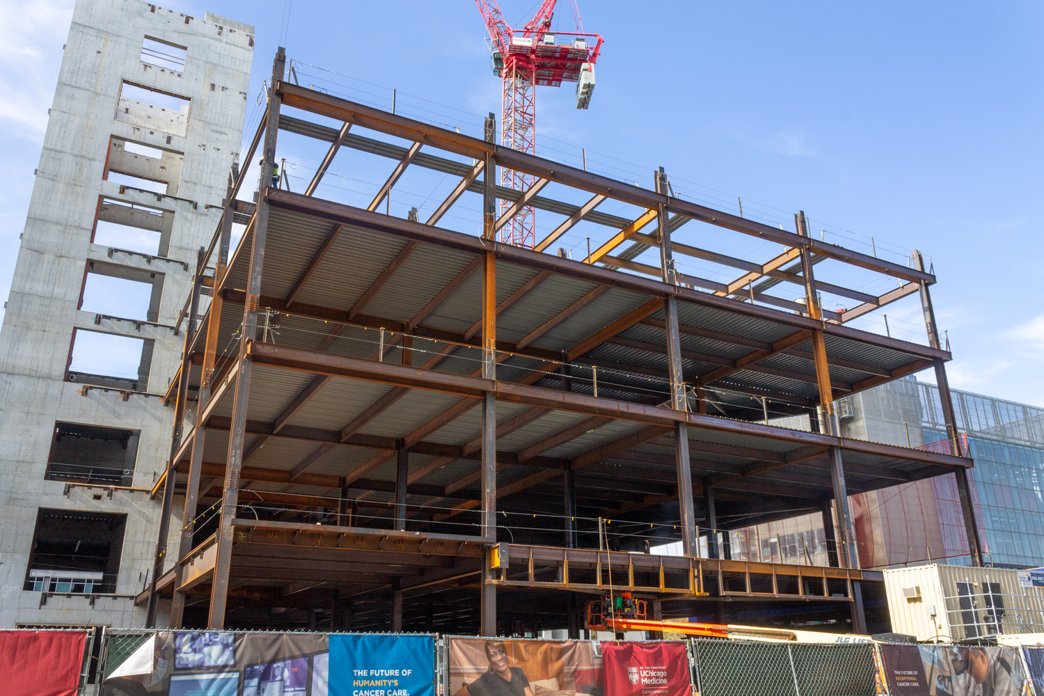 AbbVie Foundation Cancer Pavilion construction