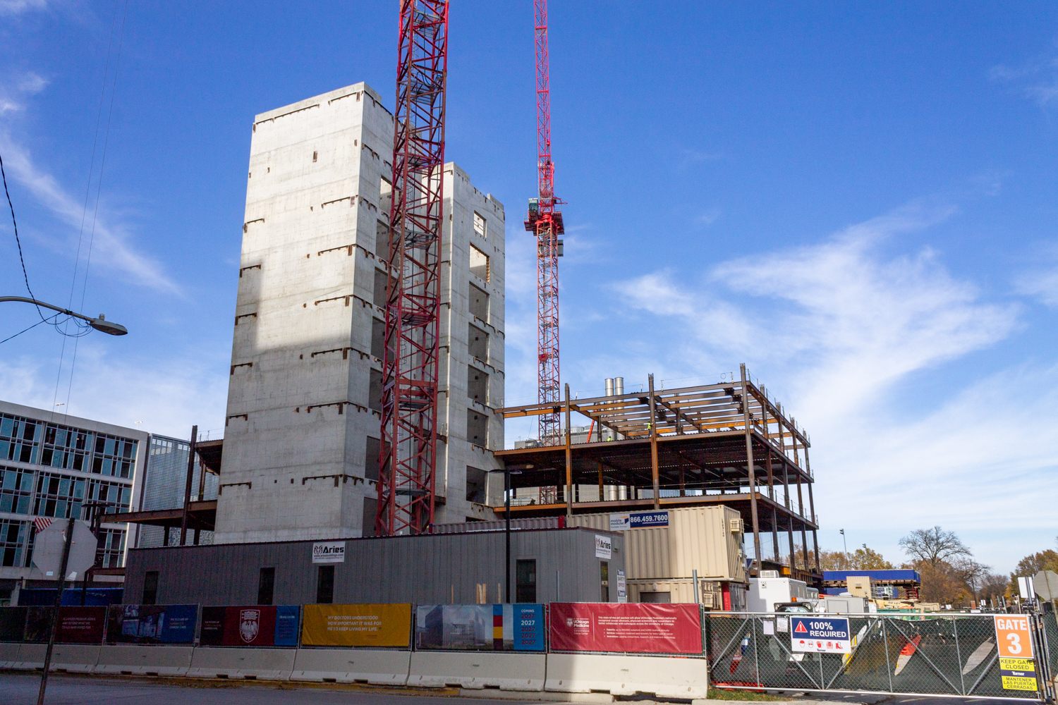 AbbVie Foundation Cancer Pavilion construction