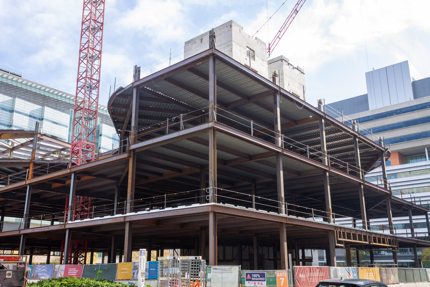 AbbVie Foundation Cancer Pavilion construction