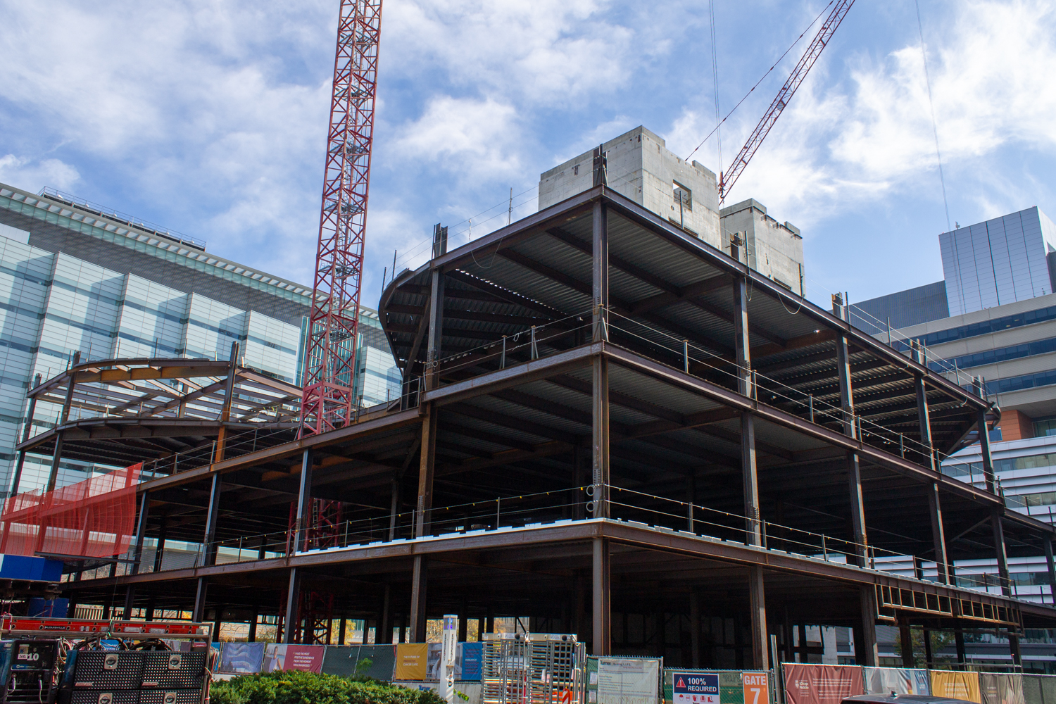 AbbVie Foundation Cancer Pavilion construction