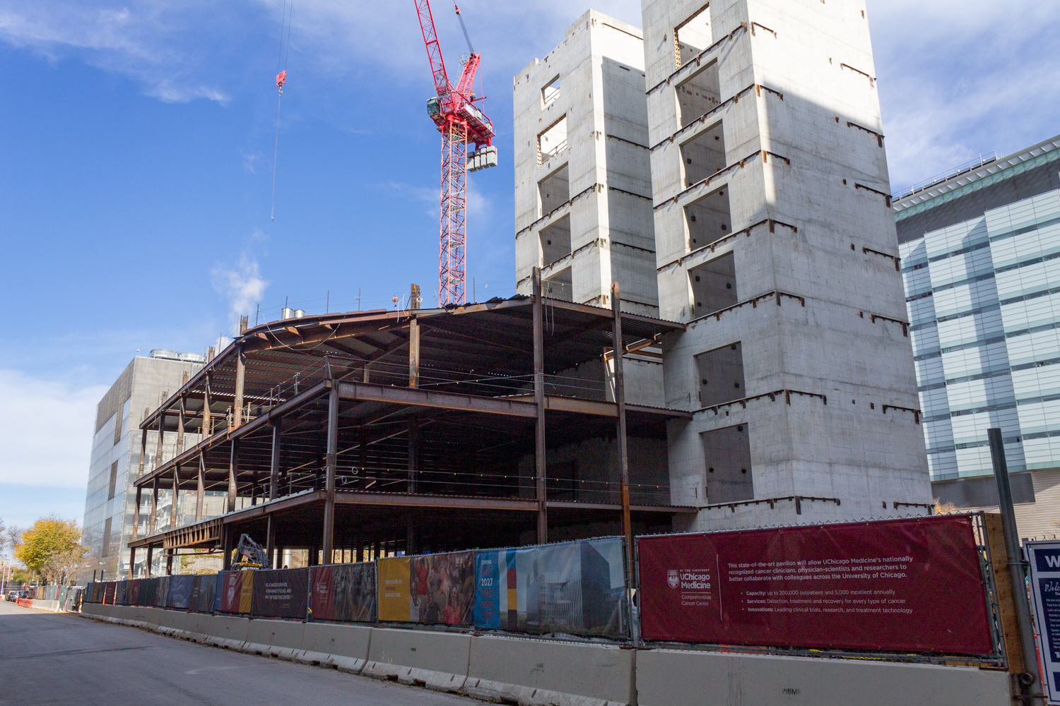 AbbVie Foundation Cancer Pavilion construction