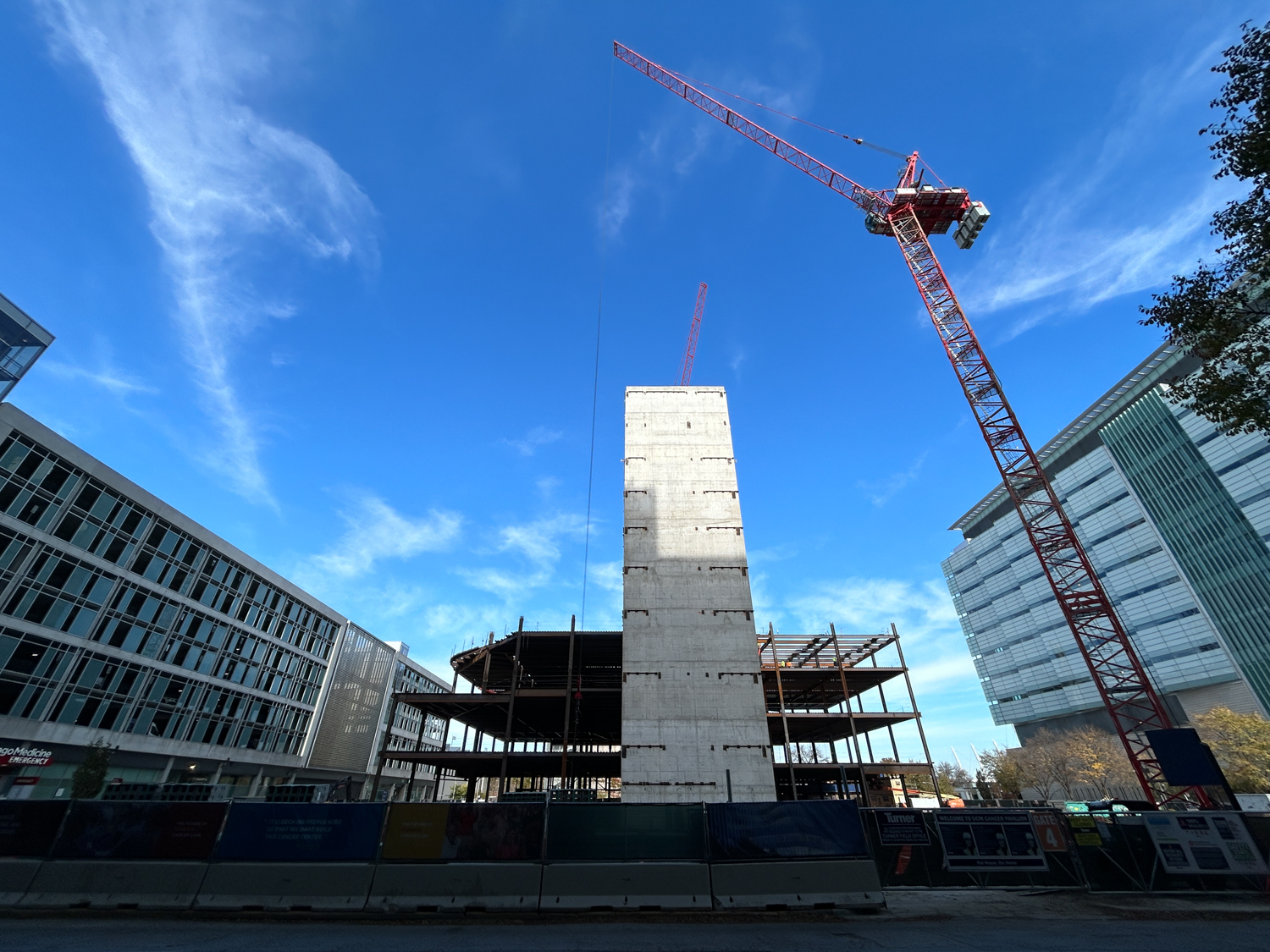 AbbVie Foundation Cancer Pavilion construction