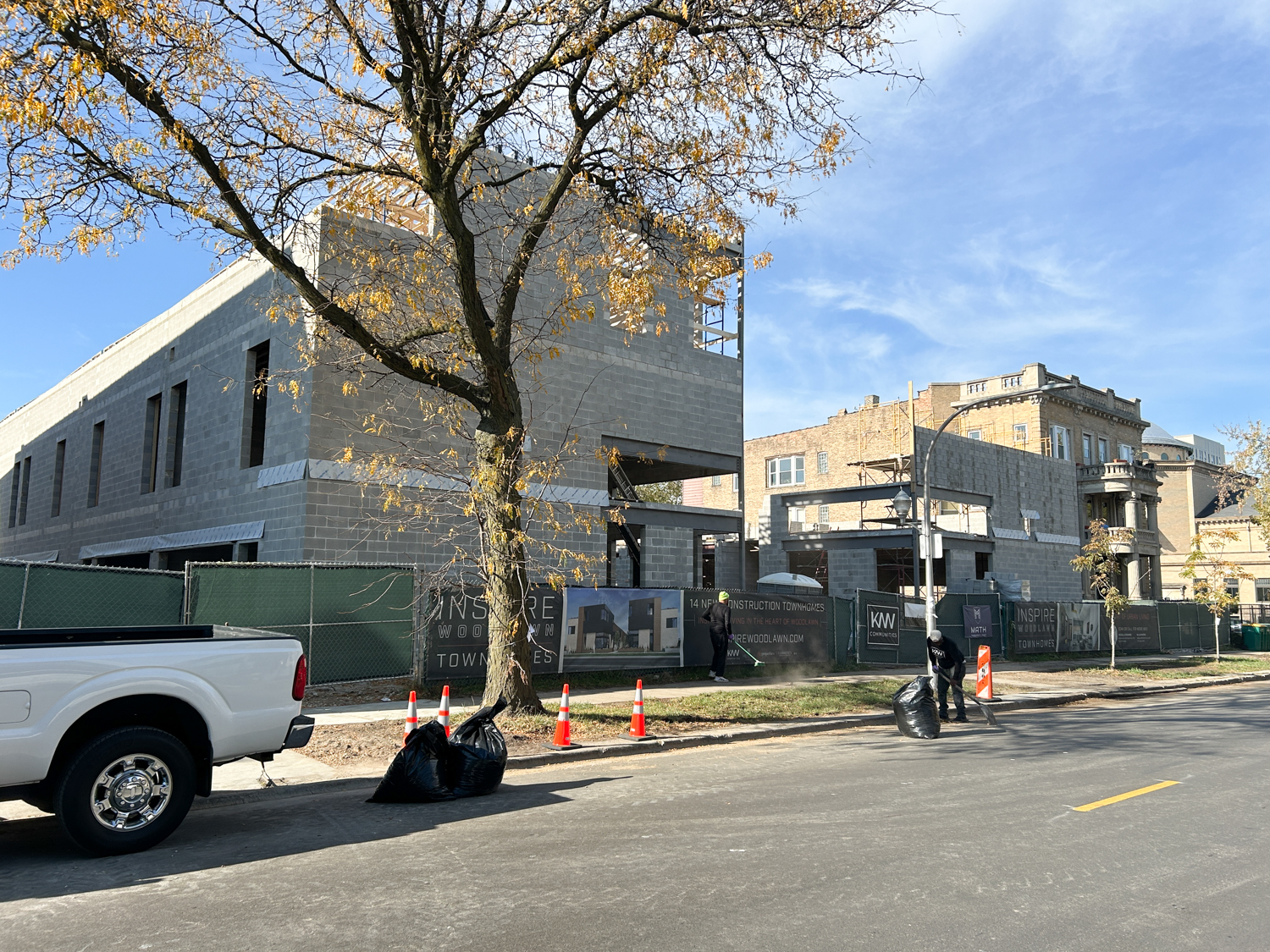 Inspire Woodlawn townhomes construction