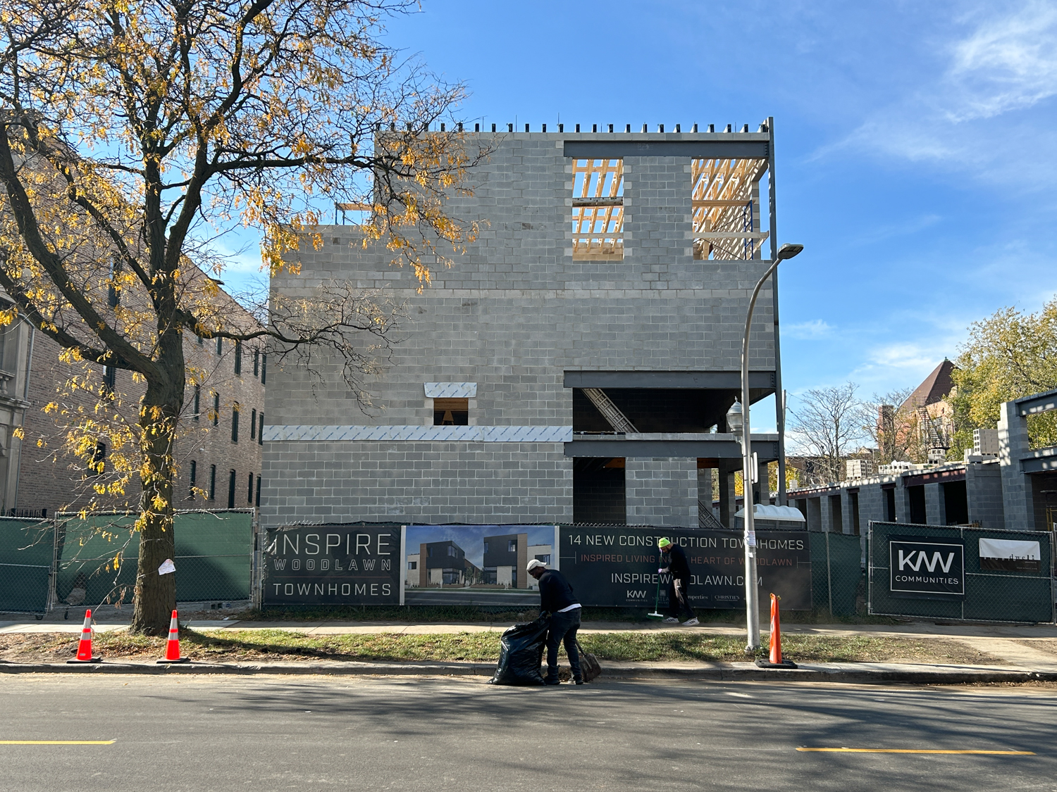 Inspire Woodlawn townhomes construction