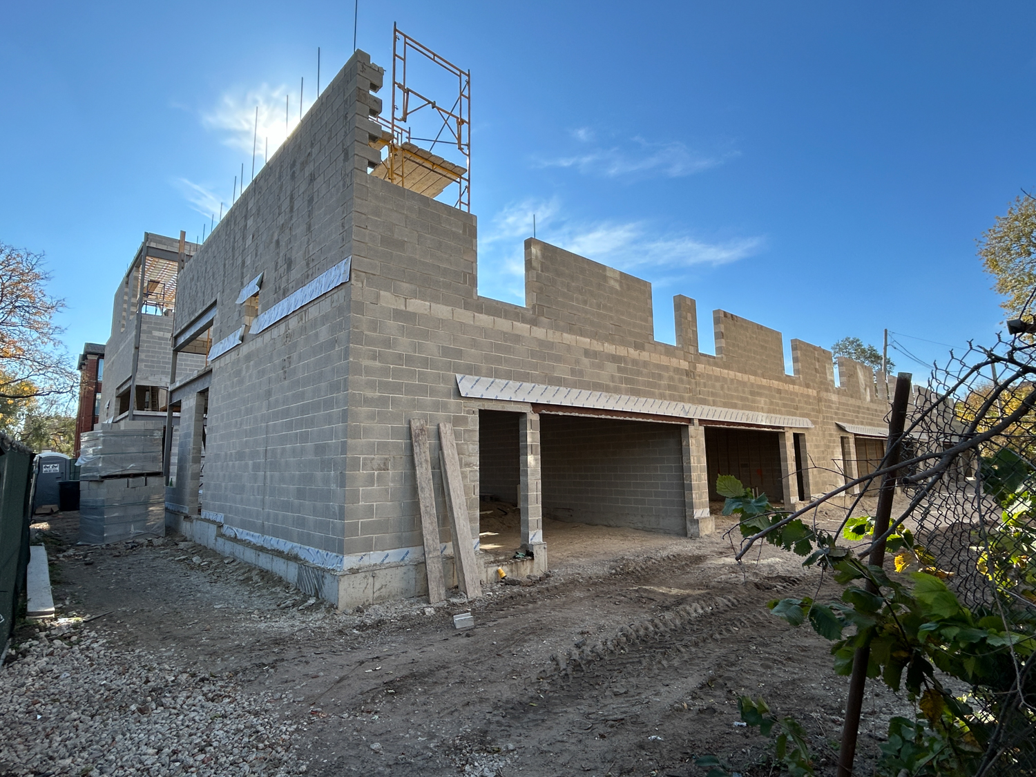 Inspire Woodlawn townhomes construction