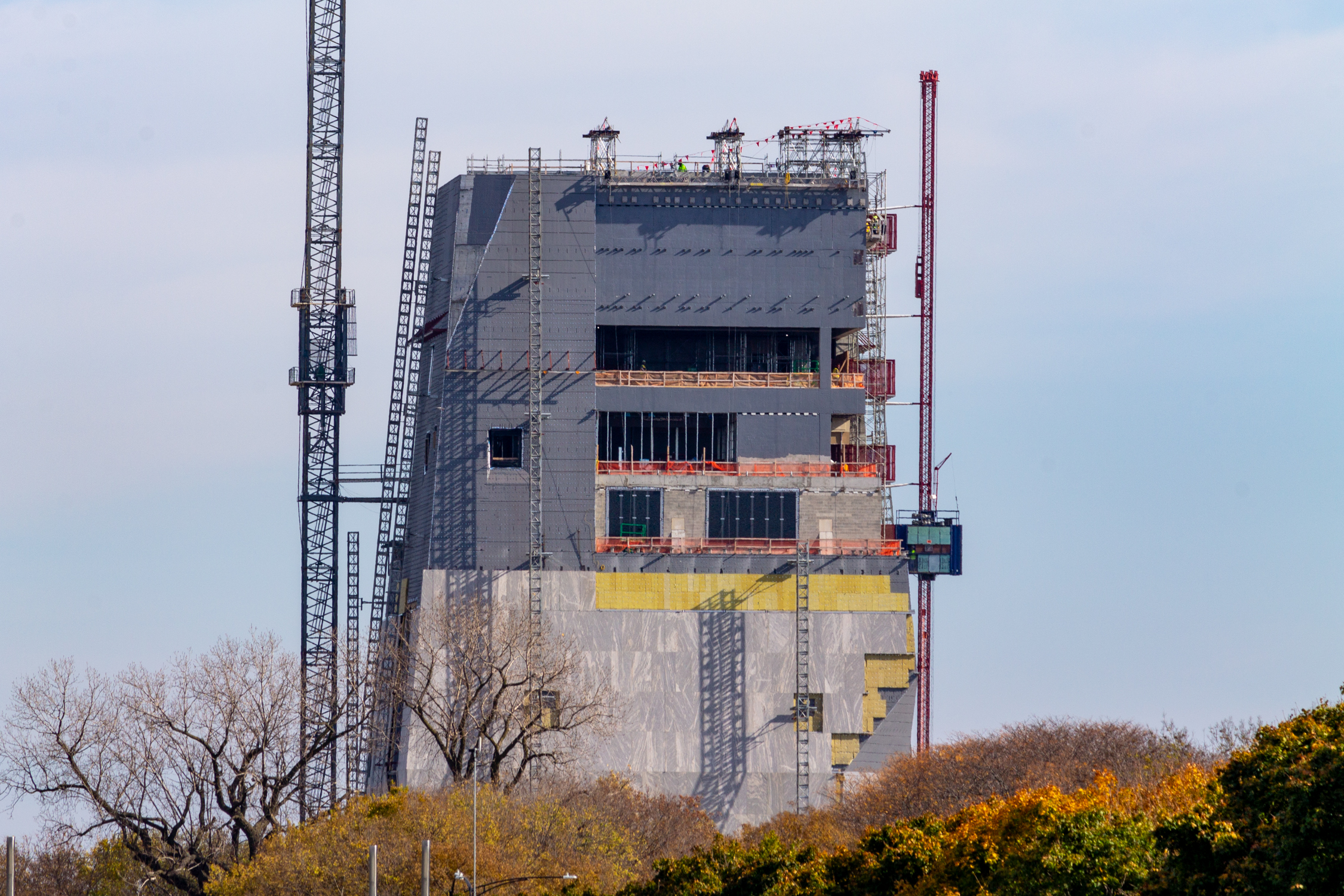 Progress continues all around the construction site, including on Home Court, the athletics and community center we visited last week. The Obama Presidential Museum is expected to open in 2026. Features will include a "Sky Room" at the top of the tower, allowing views in all directions, promising to be one of Chicago's elite sight-seeing vantage points. It will be free and open to the public. 