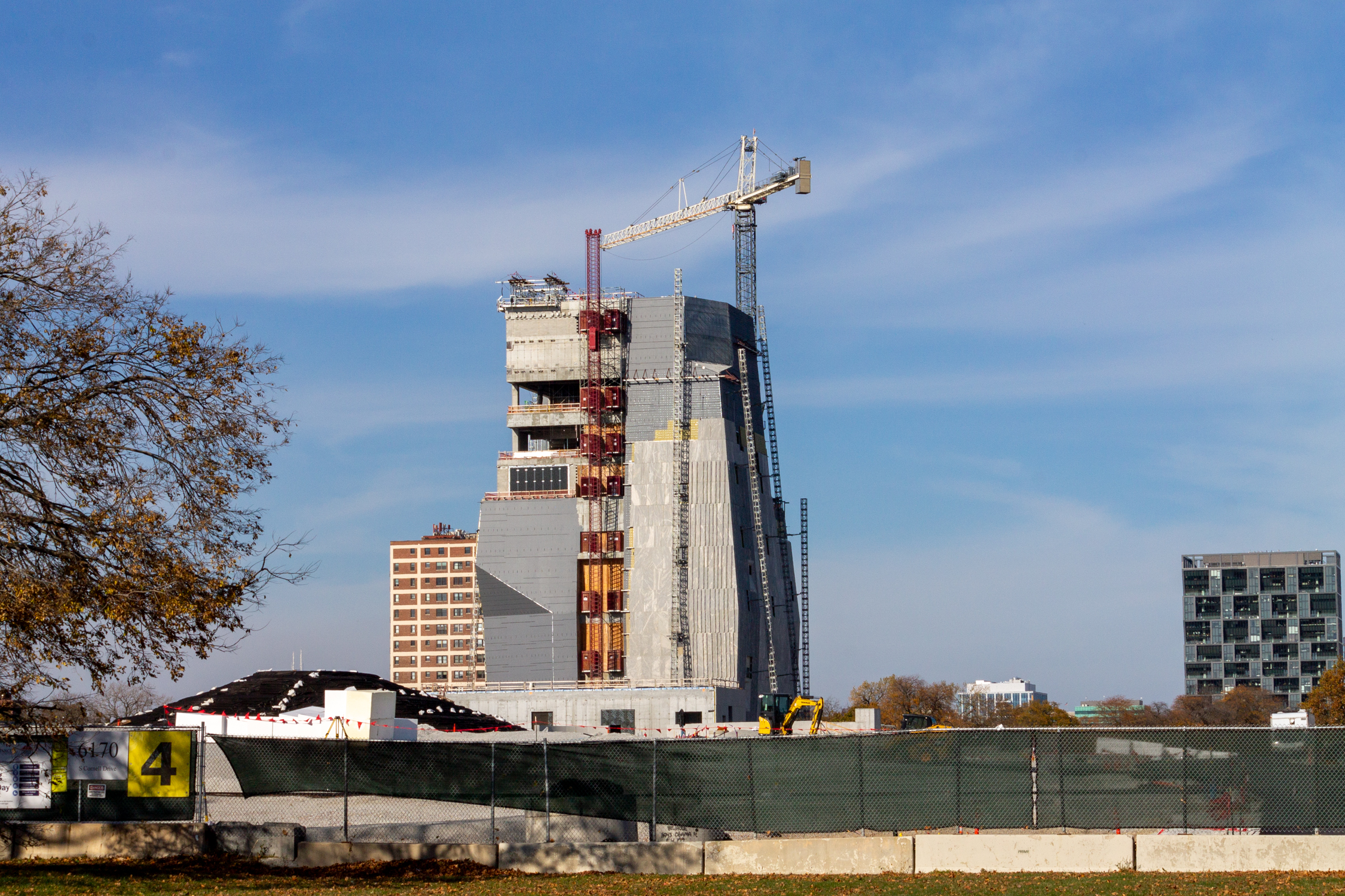 Progress continues all around the construction site, including on Home Court, the athletics and community center we visited last week. The Obama Presidential Museum is expected to open in 2026. Features will include a "Sky Room" at the top of the tower, allowing views in all directions, promising to be one of Chicago's elite sight-seeing vantage points. It will be free and open to the public. 